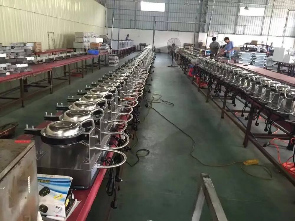 
Top Quality Electric 110V or 220v Egg Waffle Maker 1415 Power Bubble Waffle Machine For Commercial use 