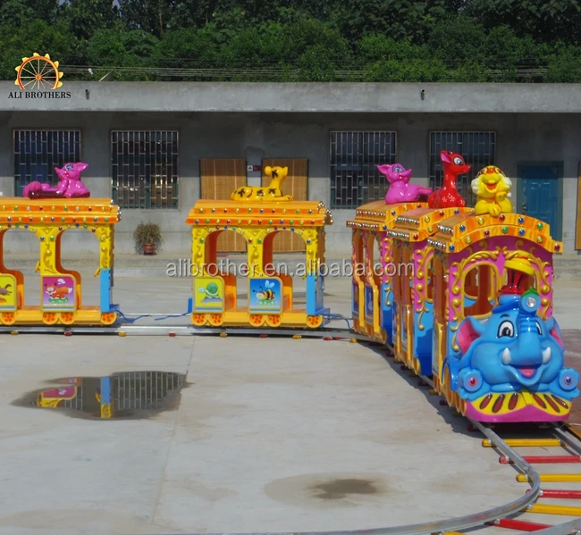 electric mini track train for sale elephant kiddie fun amusement park mini track train