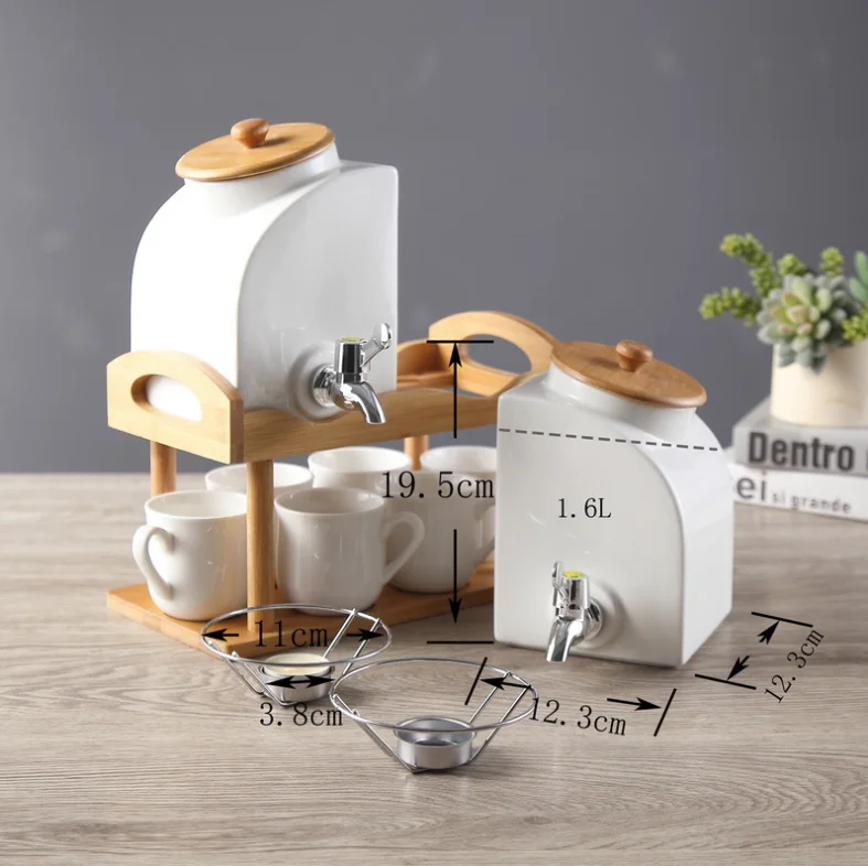 Best Fast Delivery Tea Set Porcelain with Bamboo Rack