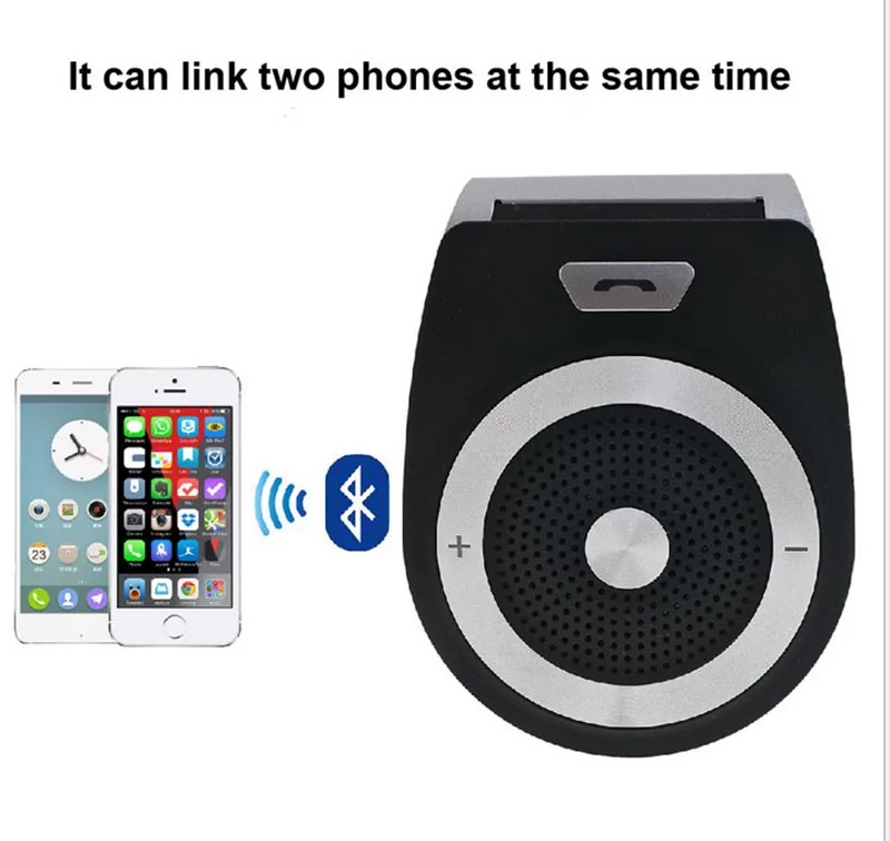 T821 Wireless BT Car Hands-Free Speaker Phone Player Car Sun Visor Handsfree Speakerphone