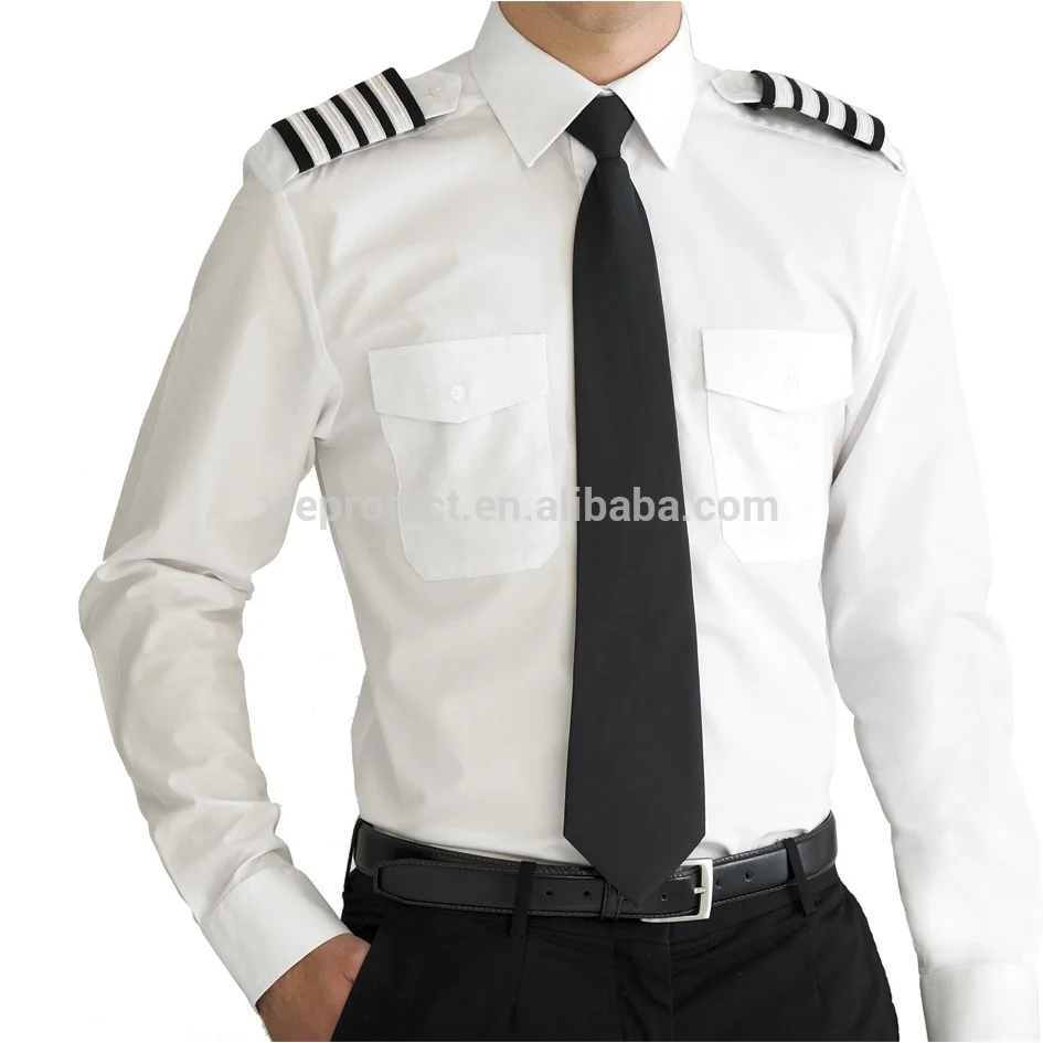 2017 hot style classical standard pilot shirts uniform of Higih Quality