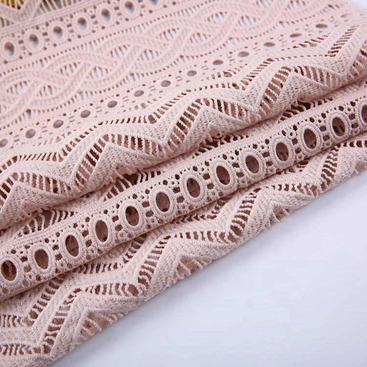 Free samples custom water soluble properties of chemical vietnam lace fabric