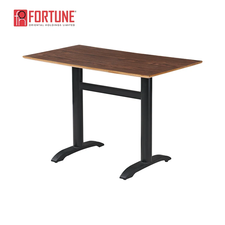 Square Wood Top Cybercafe Restaurant Table in Guangzhou