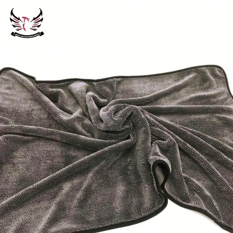 super water absorption microfiber twist car drying towel