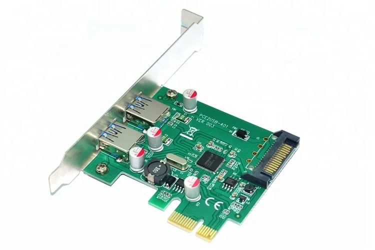 2 Port USB 3.0 Super Speed PCI-E x1 Expansion Controller Card