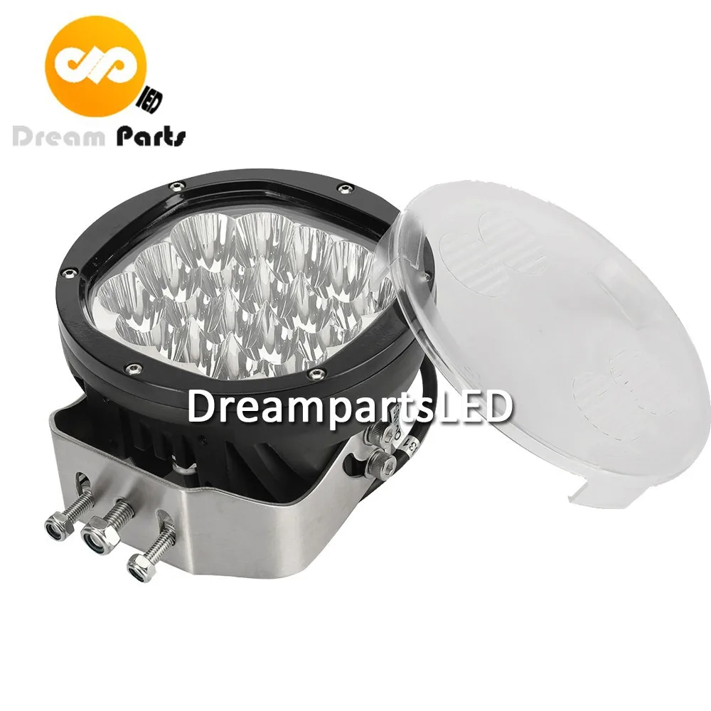 7 inch round 90w led driving light with 18 LED bulbs 10w each for offroad truck off-road JEEP