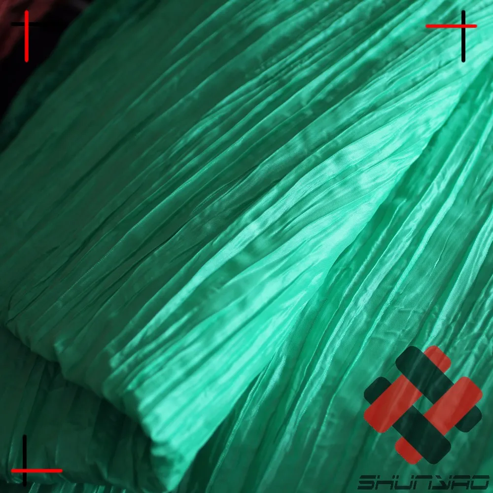 crushed pleated crinkle polyester fabric for Japanese kimono waist band