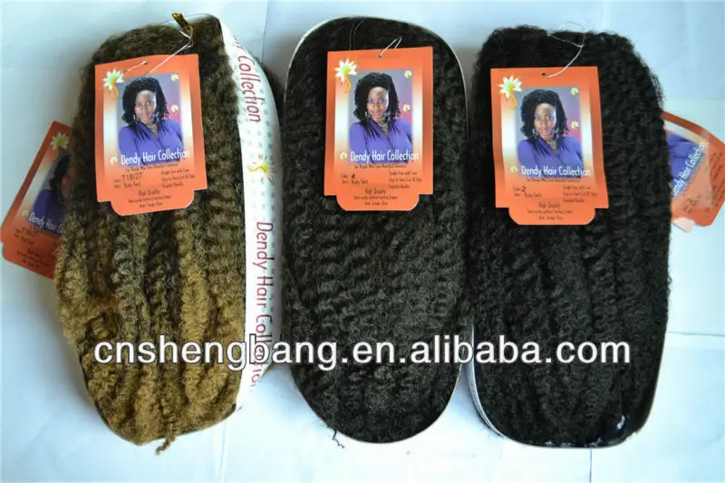 
flame retardant kinky twist braids BLACK 120GR Dendy hair extensions for black women 