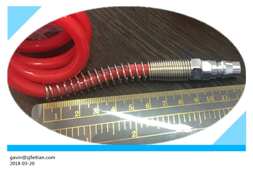 pneumatic parts spring coil trailer pu air brake hose for light trucks