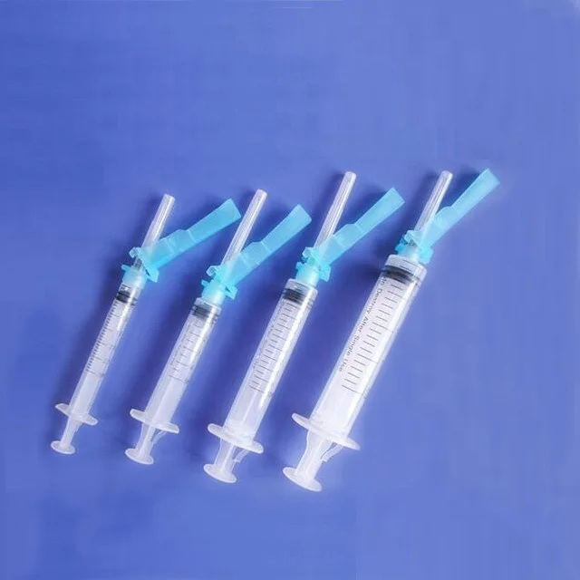 1ml 3ml 5ml 10ml 20ml Retractable  syringe with Safety needle