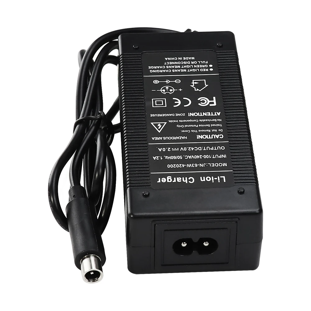 42V Charger Output 2A Input 100-240V AC for Turboant X7 36V 10S Battery Pack AE Board DC 5.5 X 2.1MMJack Plug