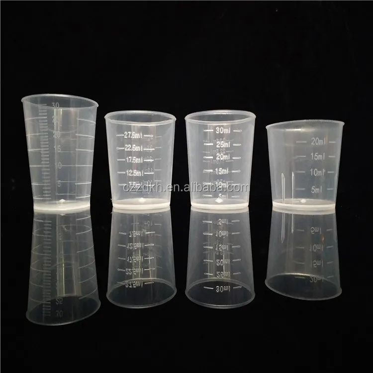 Different capacity laboratory Measuring Cups Plastic Beaker with Graduated