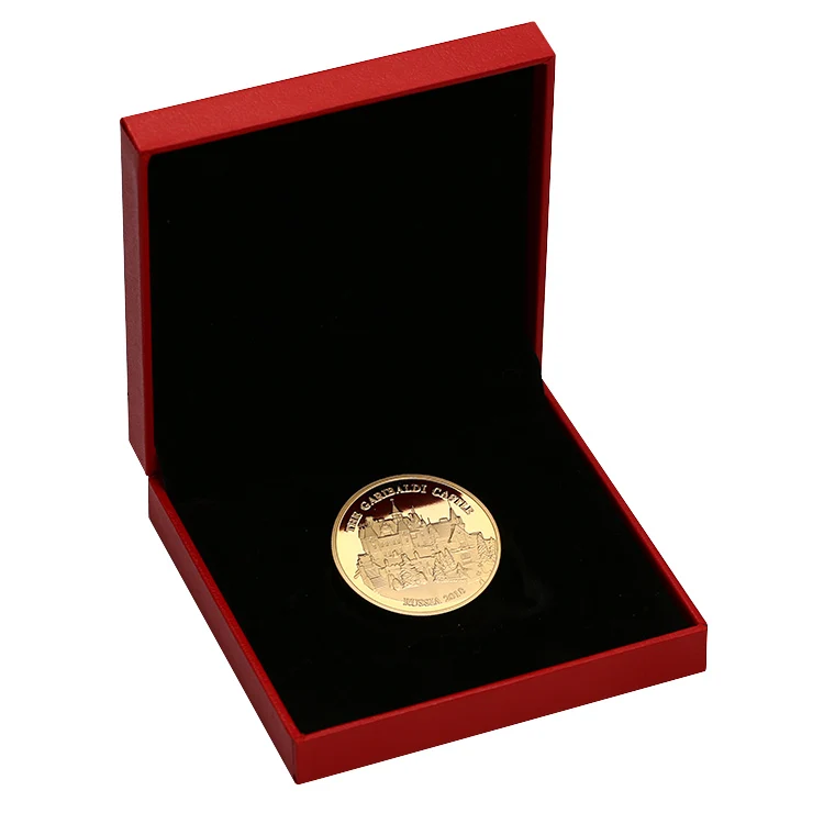 free sample OEM high quality  Russia castle  collectors custom  gold  3d metal souvenir  challenge   coin with box