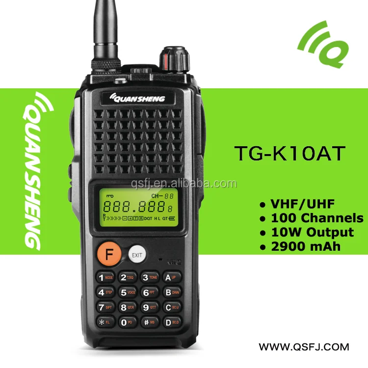 Высокая мощность 10 Вт УКВ Walkie Talkie