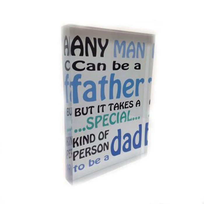 Черная печать акриловая табличка в современном стиле гравировка пустые акриловые блоки