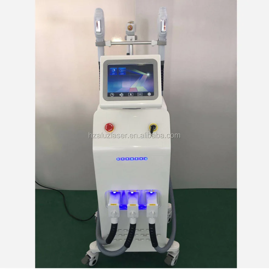 2019 новейший стационарный 3 наконечника e-light ipl rf nd yag лазер shr ssr доступен многофункциональный аппарат для удаления волос