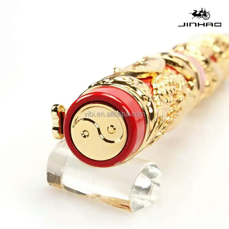 Jinhao Dragon Phoenix Fountain Pen Writing Luxury Case Set Vintage Collection with Ink Refill Converter Signature pen