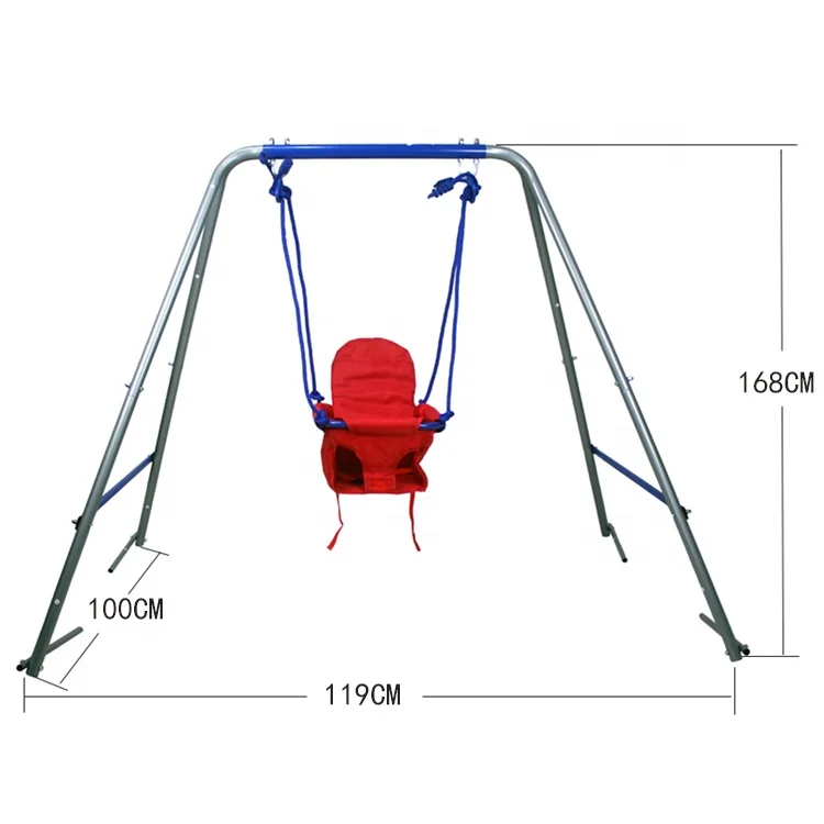 Детские металлические качели с защитным сиденьем для дома и улицы