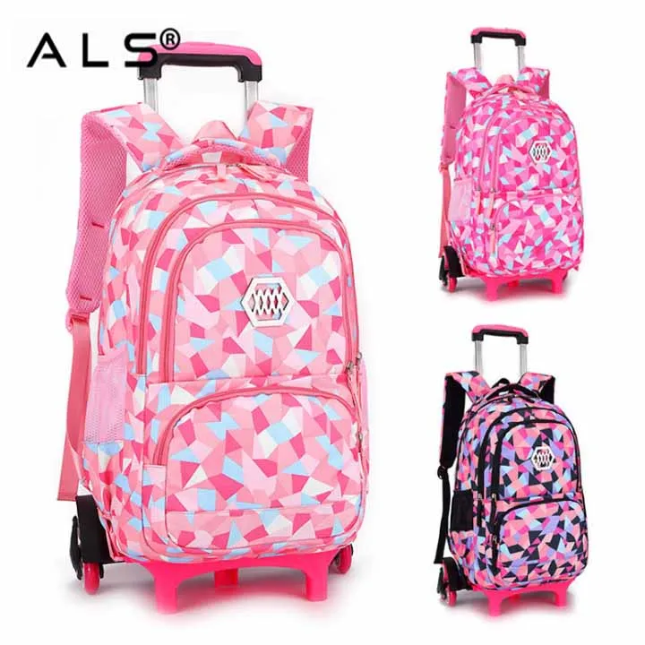 
Wheeled School Bag Children Trolley bag for primary school trolley backpack girls children travel trolley luggage bag 
