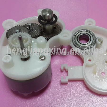 Custom plastic gears and gearbox for design