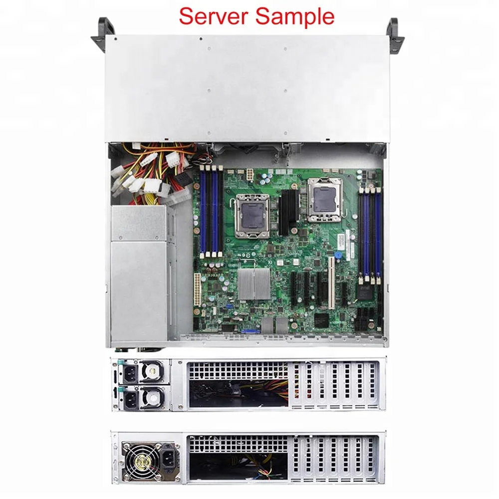 PC Computer Industrial Rack Mount Server Chassis Case 2U