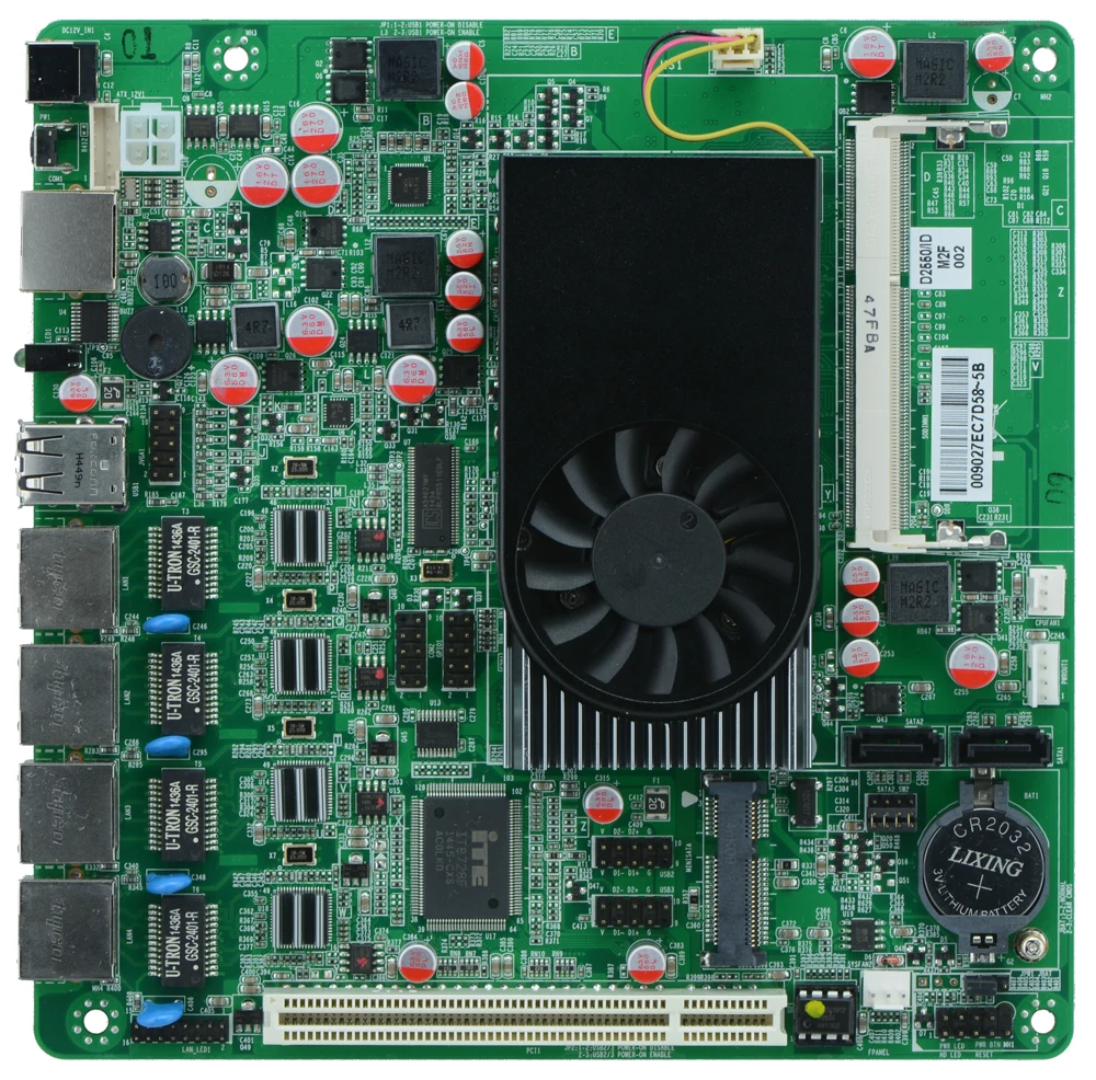 Брандмауэр промышленный встраиваемые материнские платы ITX_M2F поддерживает Intel D2550/1.86 ГГц двухъядерный процессор с