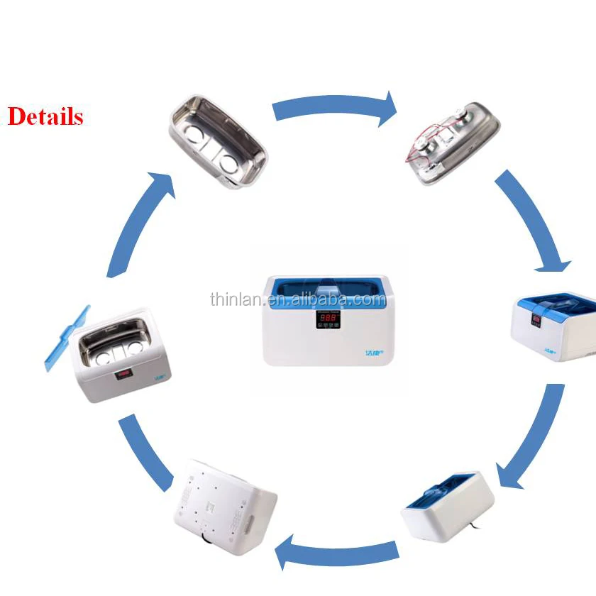 CE-7200 Ultrasonic cleaner ultrasonic vegetable fruit cleaning machine 120W Stainless steel tank Jewelry watch cleaning bath