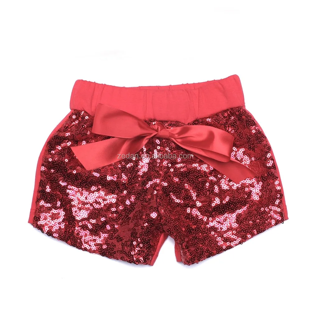Hot selling  Baby bloomers Toddler glitter Short infant Children Solid Color capris girls sequin Shorts