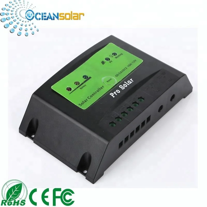 Ocean Solar New Design 10A/12V Solar Charger Controller PWM Charging Mode Solar Controller