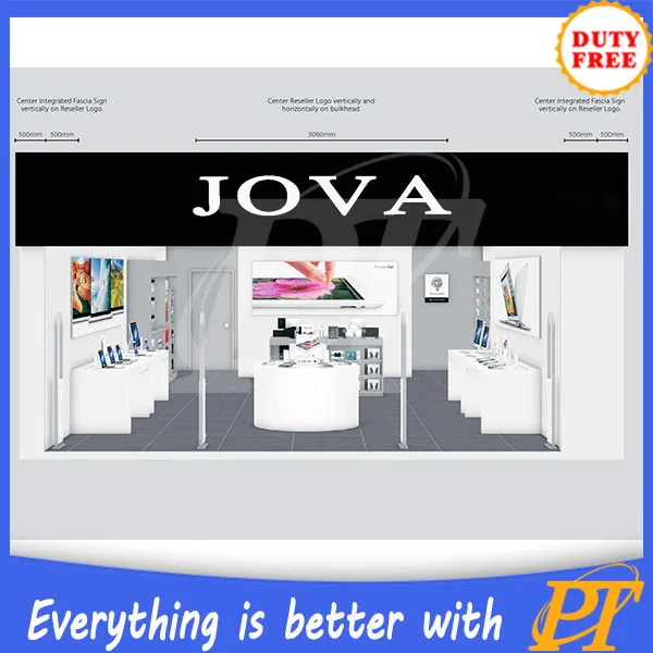 Modern computer shop interior design,shop counter design for computer store