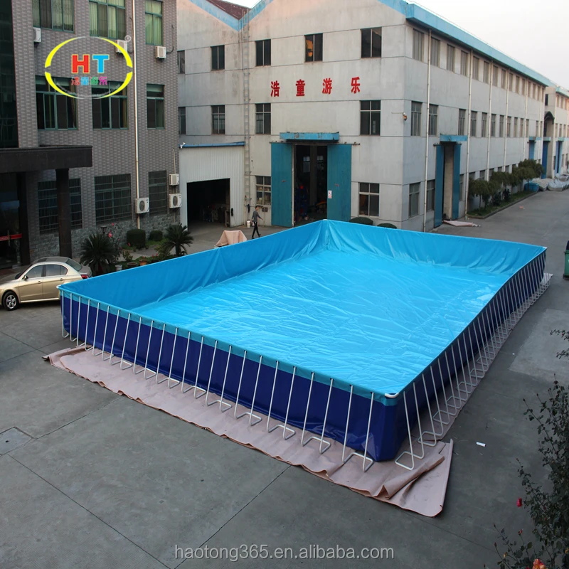 New Design Rectangular Pools Swimming Outdoor Metal Frame Pool Frame Swimming Pool For Adults