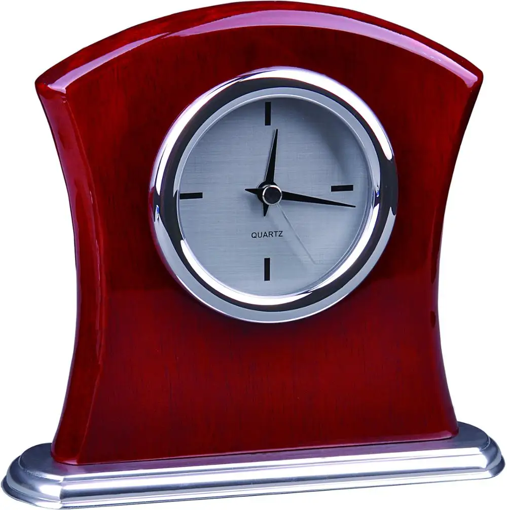 Подарочные офисные деревянные часы с функцией