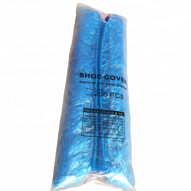 Special plastic shoe covers refills with pole for dispensers