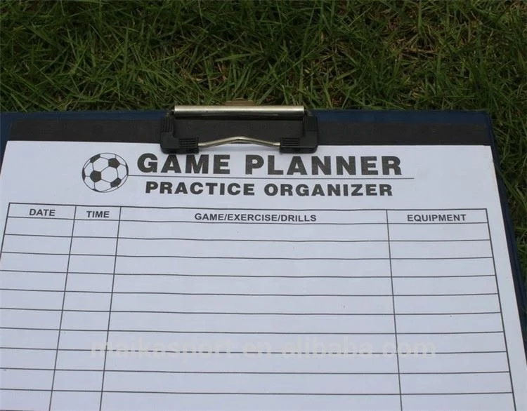 Hot sale custom design foldable durable soccer match game plan book football coaching bord