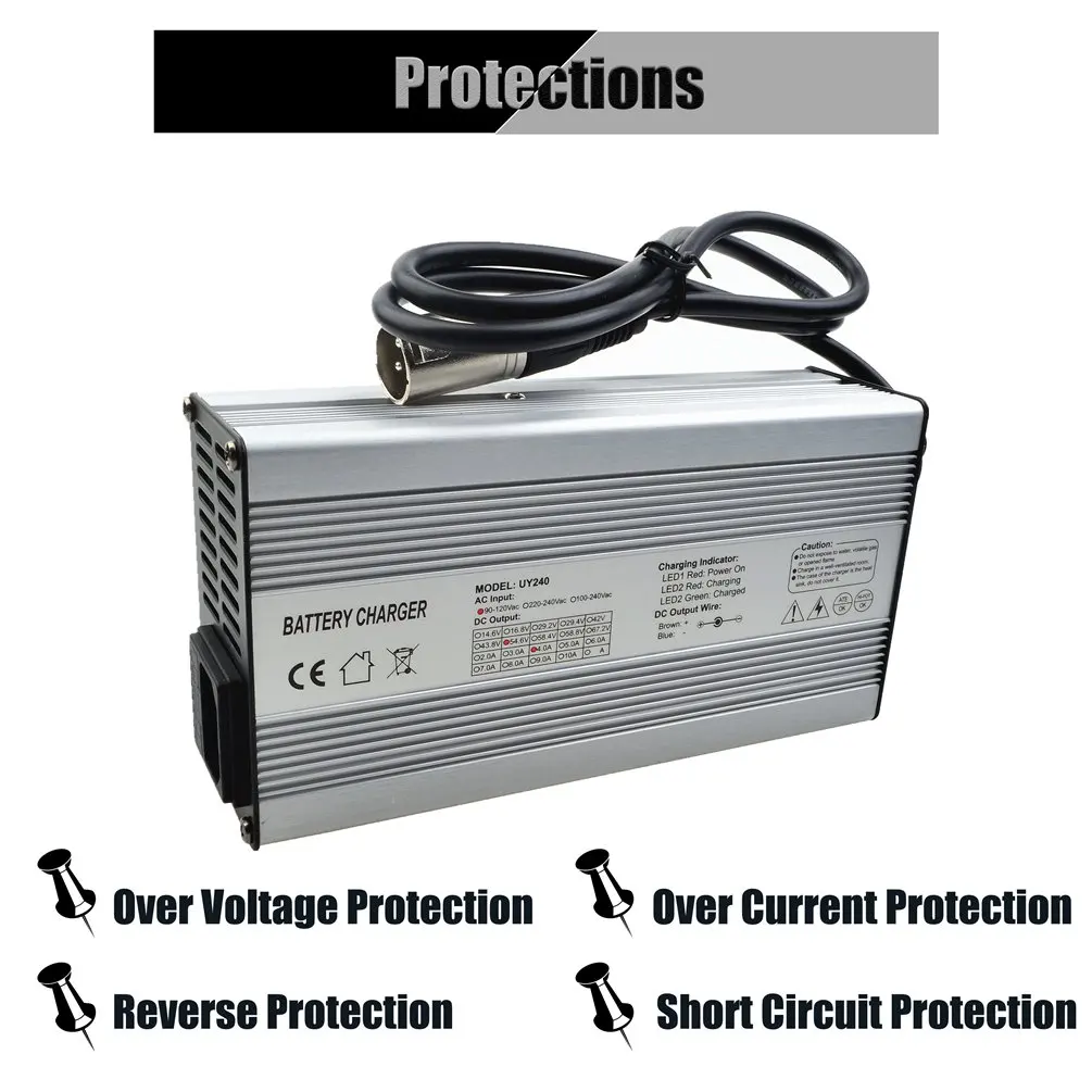 24V Ebike Battery Charger 12A Wheelchair Battery Charger for electric bicycle scooter 29.4V 7S Li-ion Battery Charger