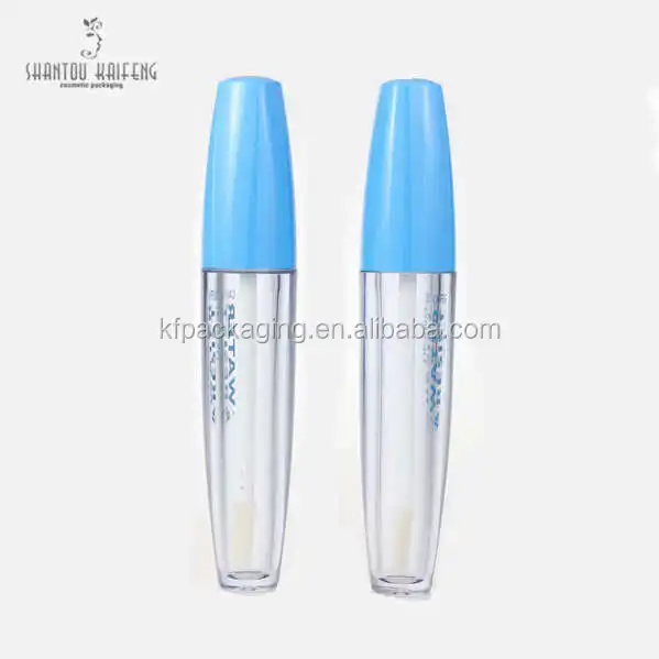 
New Clear Oliver Plastic Cosmetics Empty Lip Gloss Containers bottle blue custom 4 ml lip gloss tubes 