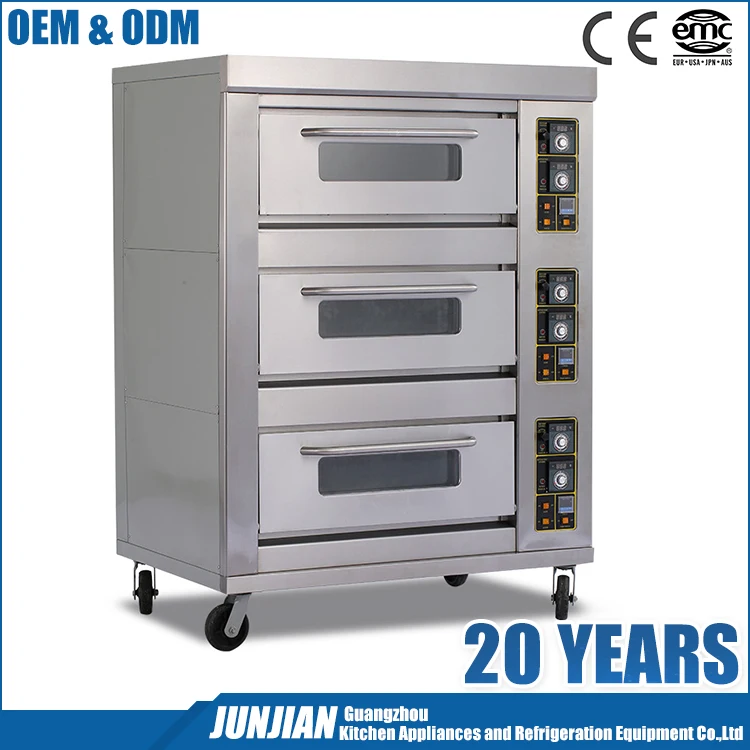 Professional Commercial 3 Layer 9 Tray cake gas industrial big oven for sale