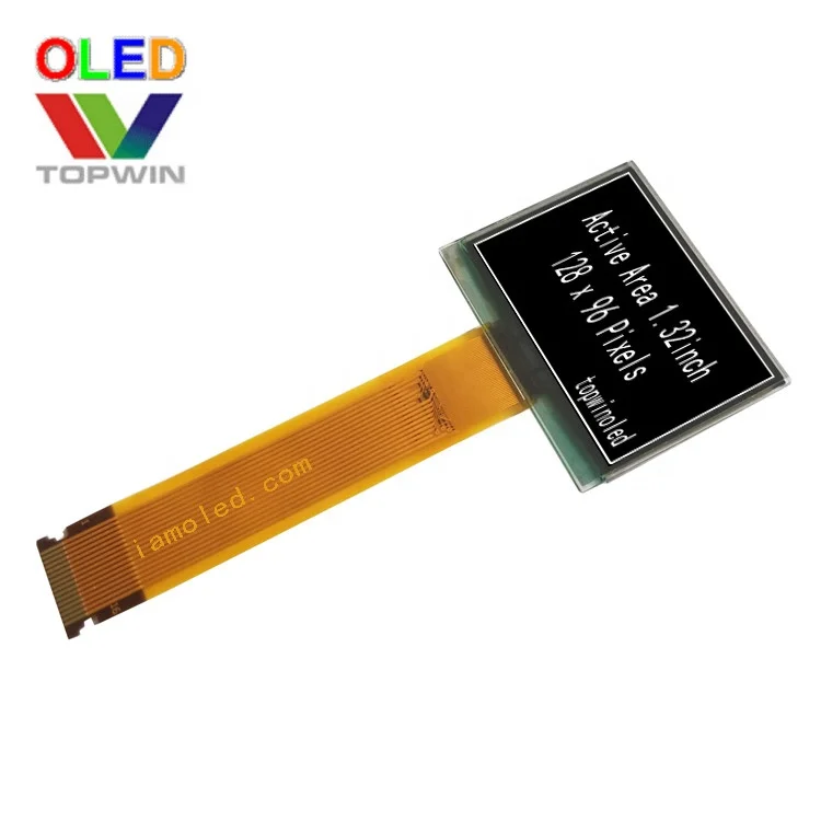 1.32' inch 1.3' 1.3inch oled panel 128x96 dots 16 pin white color connector display panel VG-2896GSWEG01 with SPI Interface