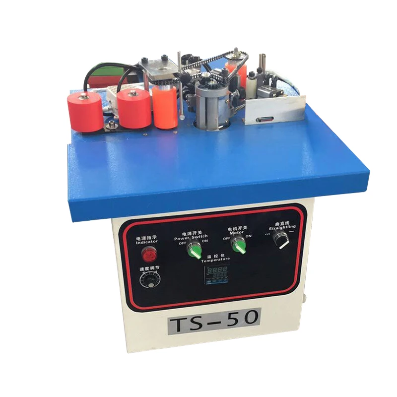 Portable mini 30kg manual edge bander pvc edge banding machine