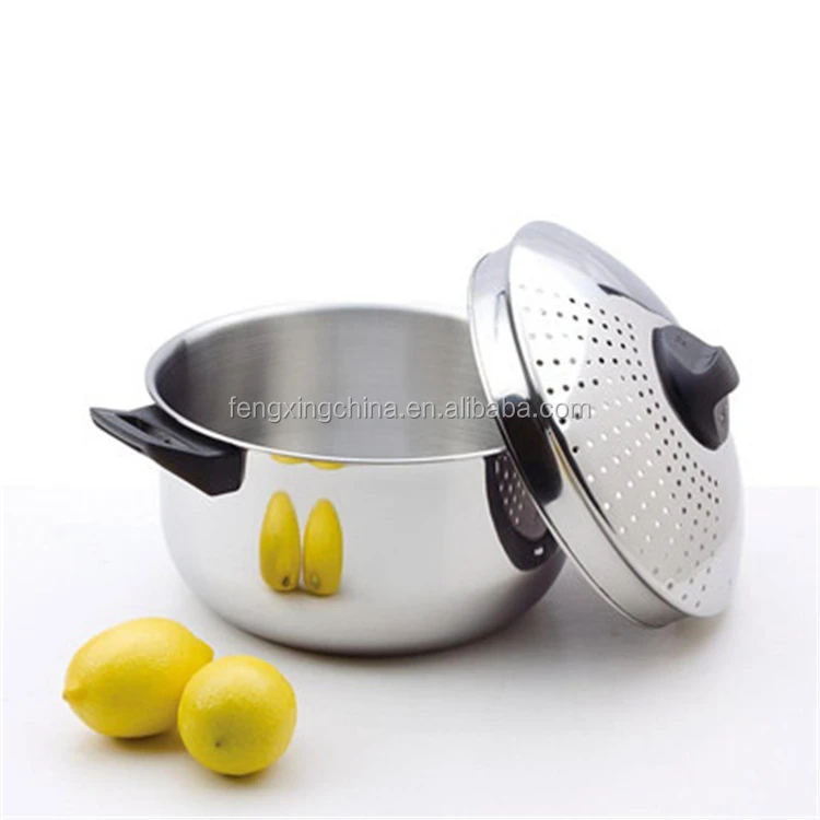 China Supplier Factory Promotion Price Modern Pasta Cooker Pot Set With Strainer