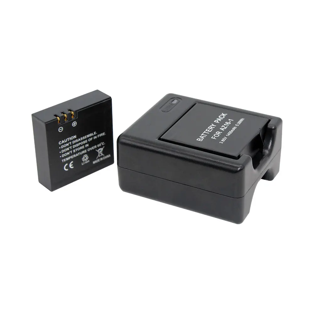 3.85V 1400mAh AZ16-1 For Xiaomi Yi Xiaoyi 4K Sports Action camera battery AZ16