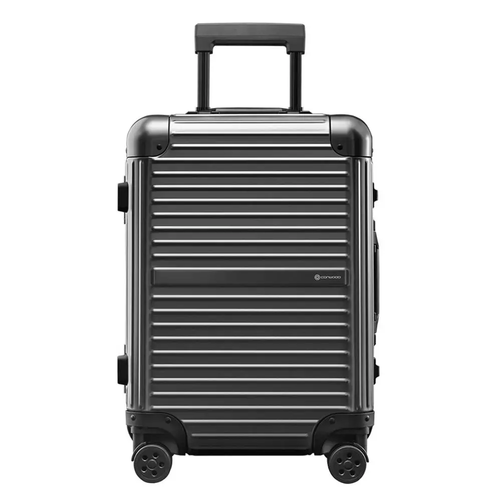 Aluminum high quality trolley case for easy trip airplane luggage with telescopic handle