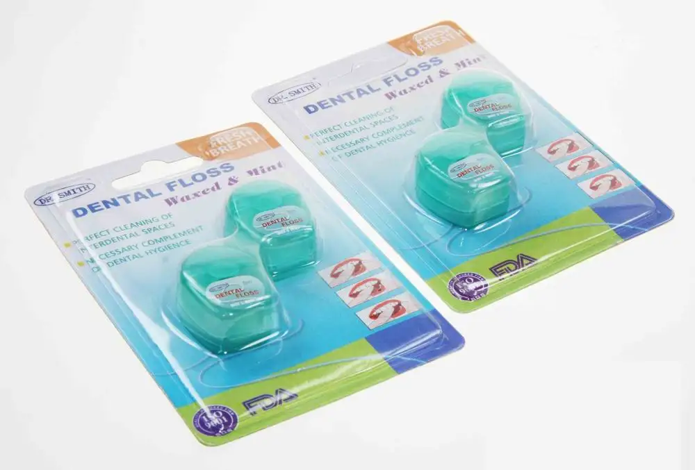 ISO CE approved high quality dental floss waxed&mint 5m