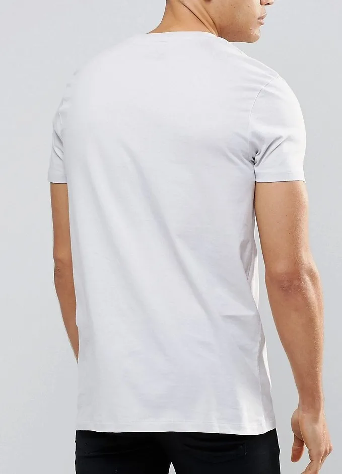 Custom slim fit crew neck strech amazing cheap white t shirt