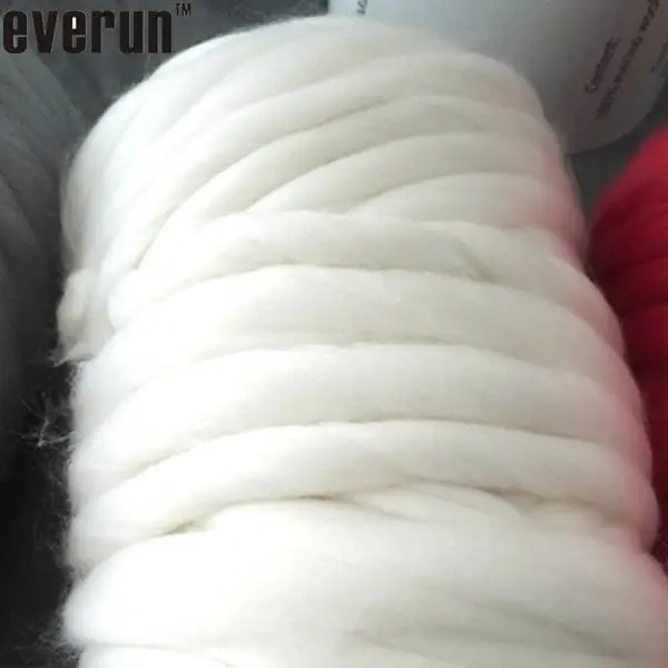 
in stock giant super chunky knitted merino wool bulk hand knitting of throw blanket yarn 