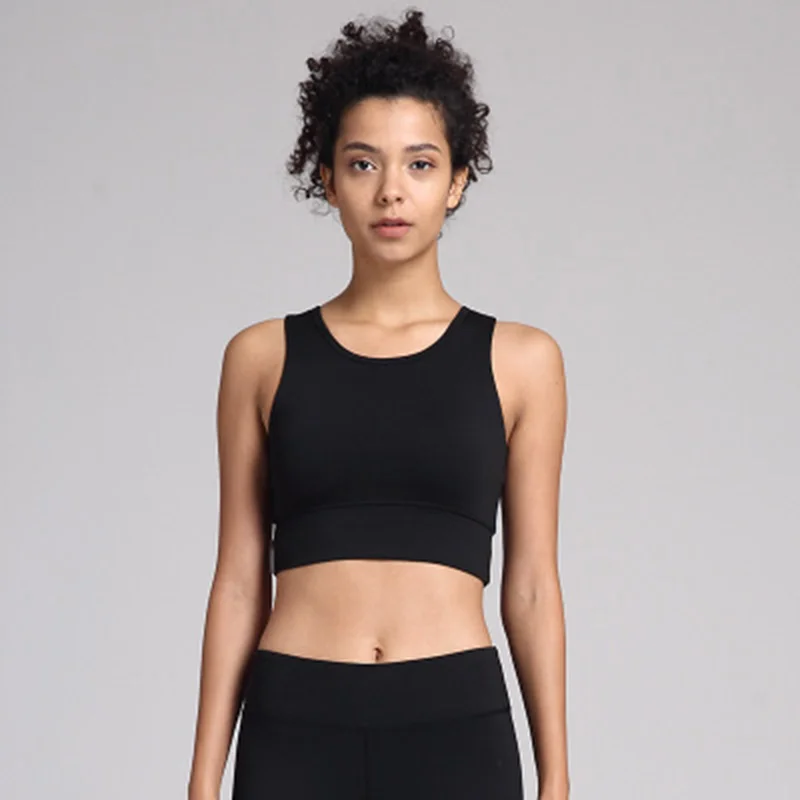 Gym Clothing Shockproof Sports Bra Stretch Push Up Padded Fitness Vest Breathable Underwear Yoga Running Sport Bra Top Tops