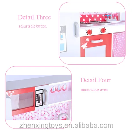 
EN71 standard pink kids pretend food cooking kitchen play set 