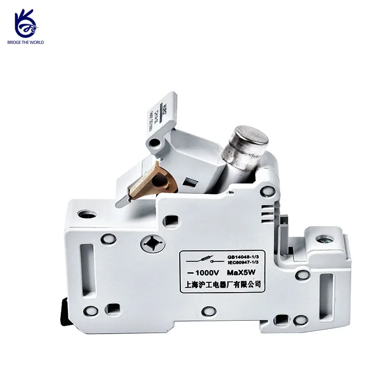 Патрон предохранителя dc din rail для цилиндрической плавкой 14*51 мм