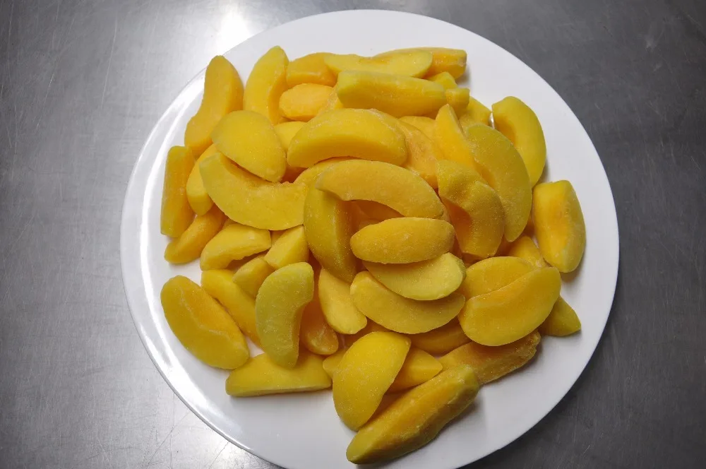 Chinese New Supply List of yellow fruits IQF Frozen yellow peach Halves exotic fruits