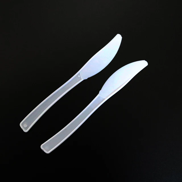 PS disposable white plastic knife